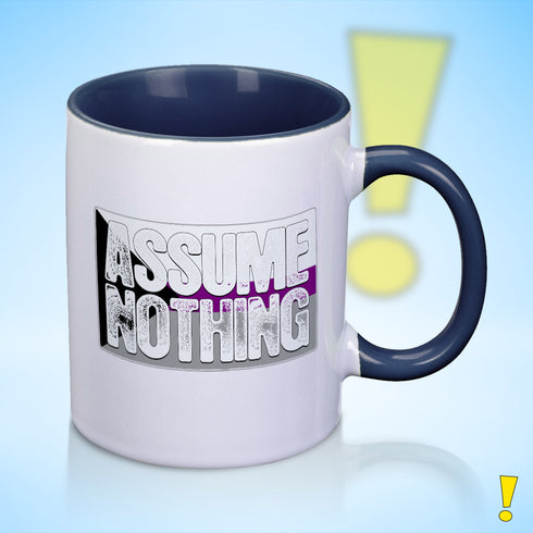 Assume Nothing Demisexual Pride Flag Color Accent Mug
